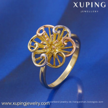 11422 China Großhandel Xuping Modeschmuck Multicolor Gold Ring Blume Designs Legierung 2016 Ring